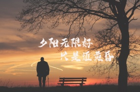 黄昏意境文字图片